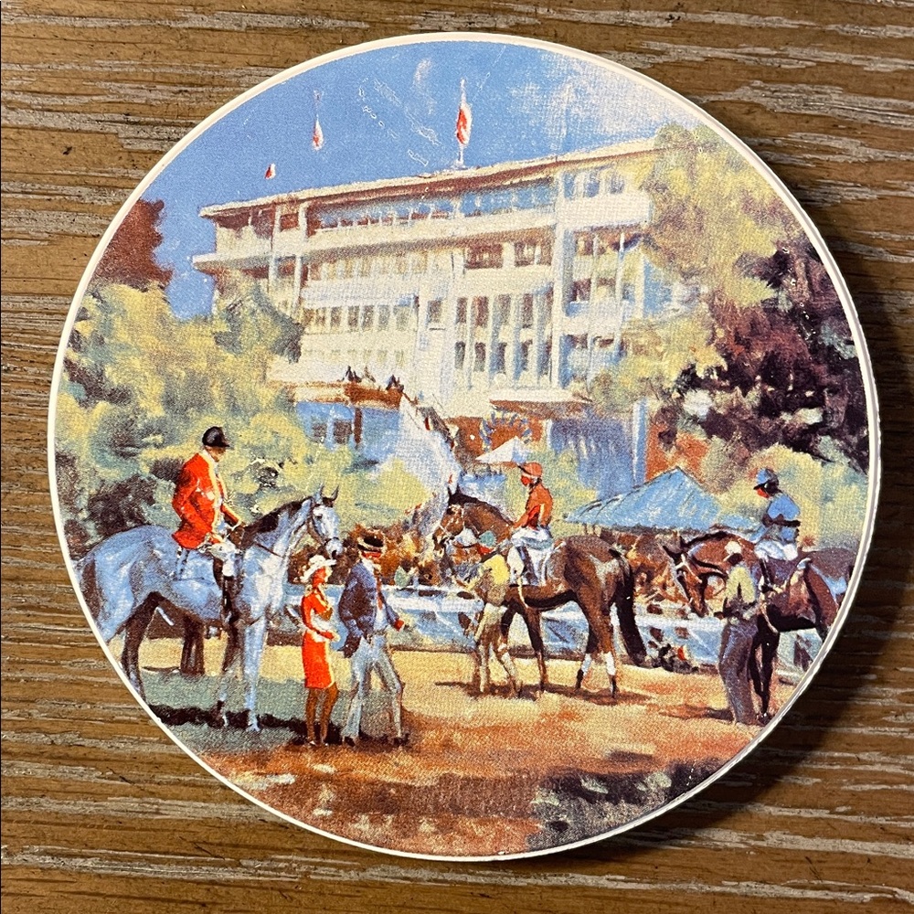 Set of 4 Monmouth Park Racetrack Drink Coasters - Picture 5 of 7